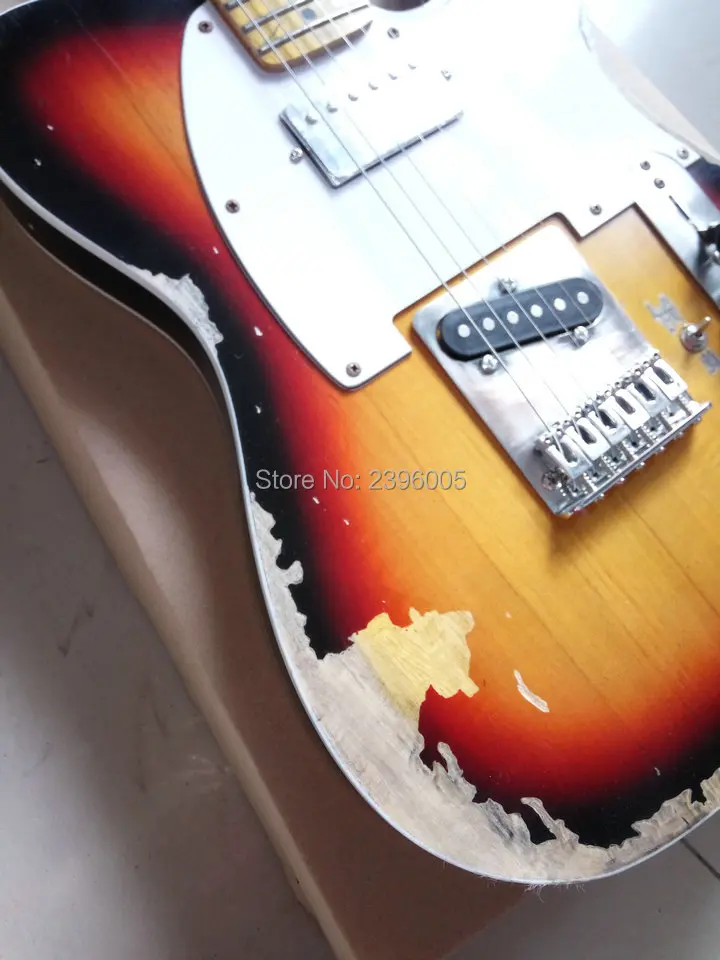 Настраиваемый магазин ручная работа лимитированная серия Andy Summer Gigabit Tele tl Guitar boost