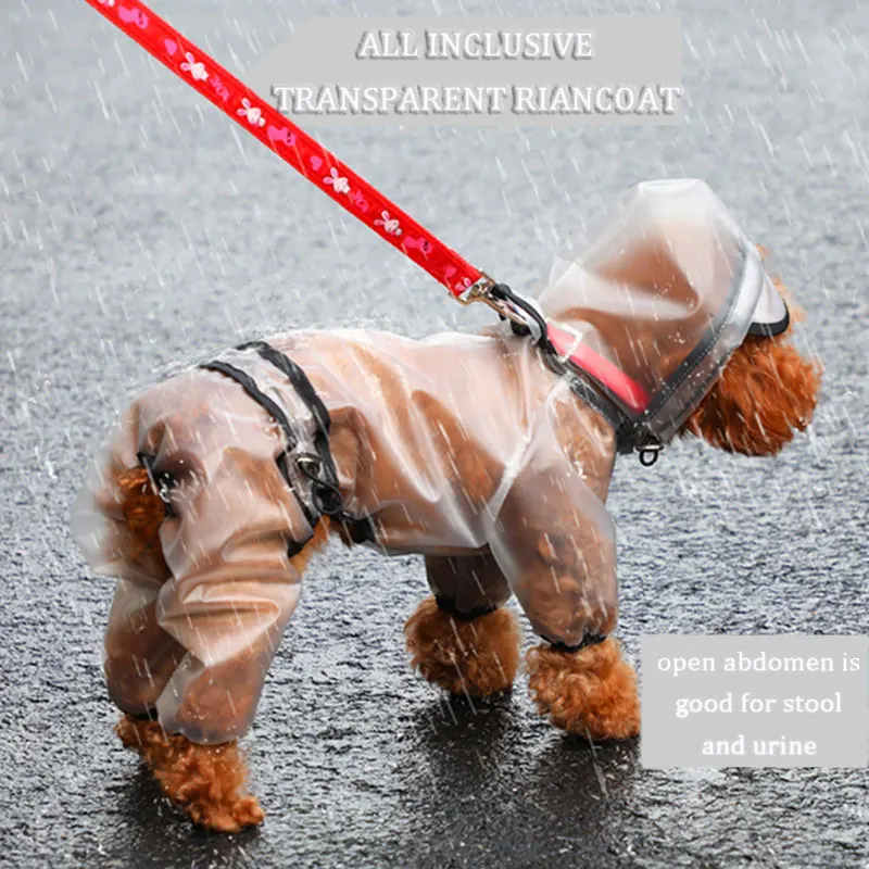 DOGGYZSTYLE плащ для собак прозрачный Дождевой Плащ из полиэстера одежда домашних