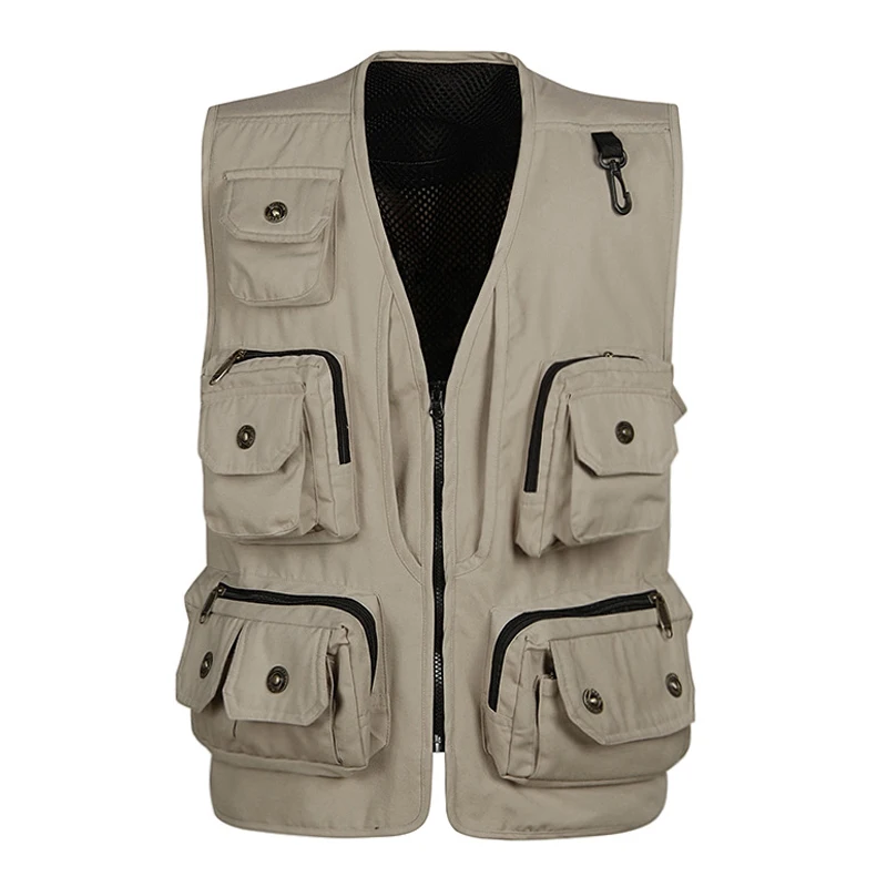 Жилет мужской со съемной спинкой Повседневный хлопковый жилет с несколькими