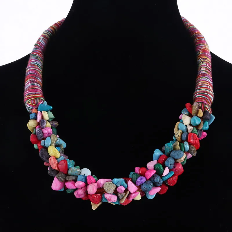 Ожерелье Hesiod Collier Femme с натуральными драгоценными камнями модное ожерелье из