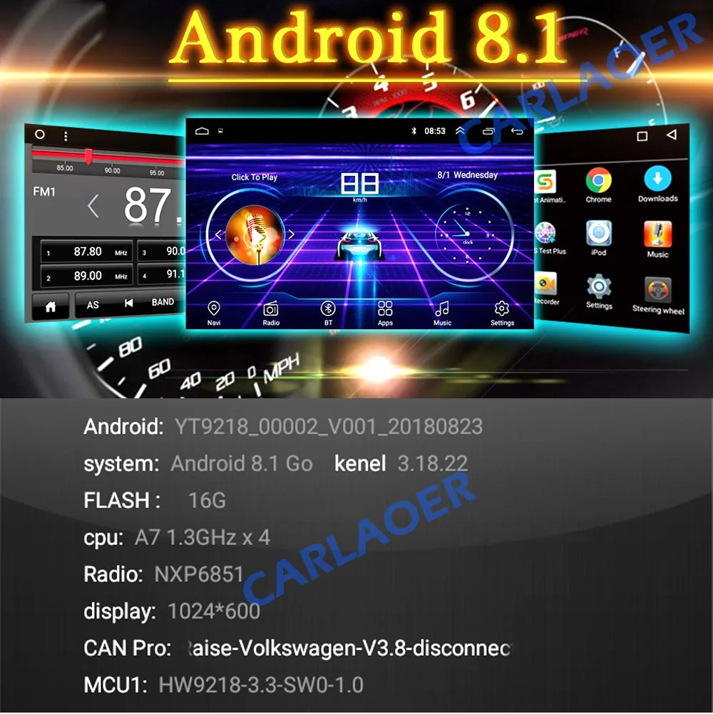 2 din, android 8,1, универсальный автомобильный мультимедийный плеер, автомагнитола, стерео для toyata VIOS CROWN CAMRY HIACE PREVIA COROLLA RAV4