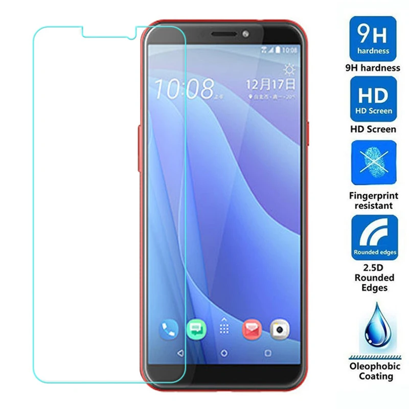 2.5D Закаленное стекло для HTC Desire 12S Защитная пленка 9H Взрывозащищенная защитная