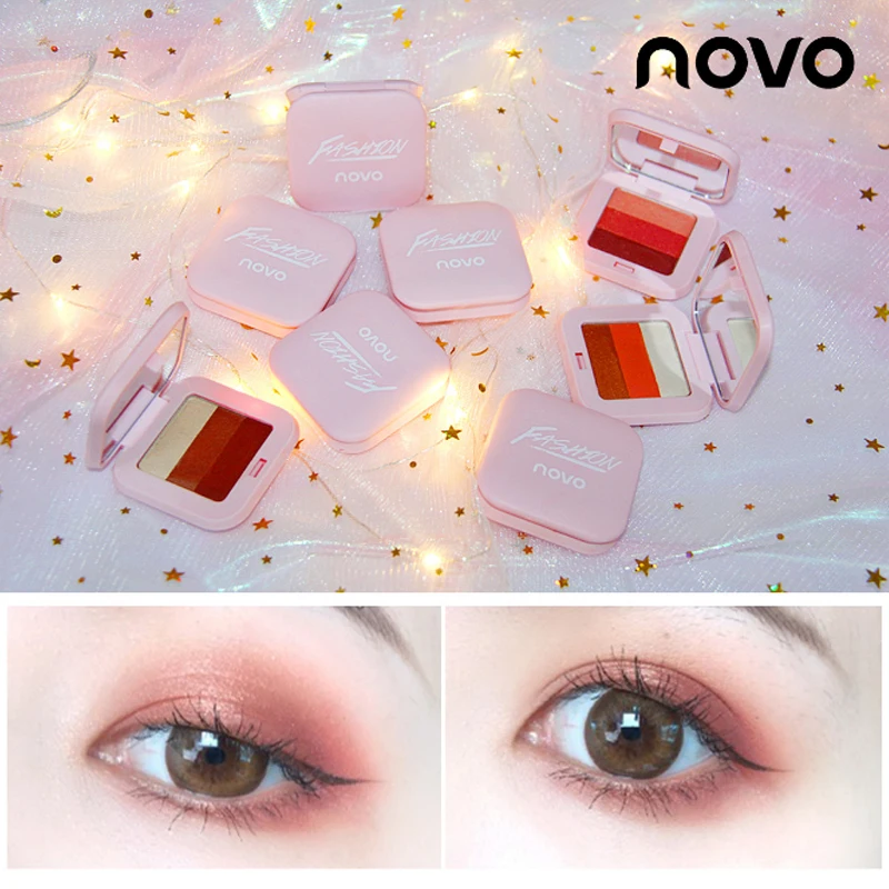 Палитра теней для век с градиентом 3 цвета| |