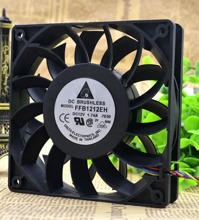 

SSEA New server inverter cooling fan for Delta FFB1212EH 12025 12V 1.74A 12CM 12025 120X120X25MM