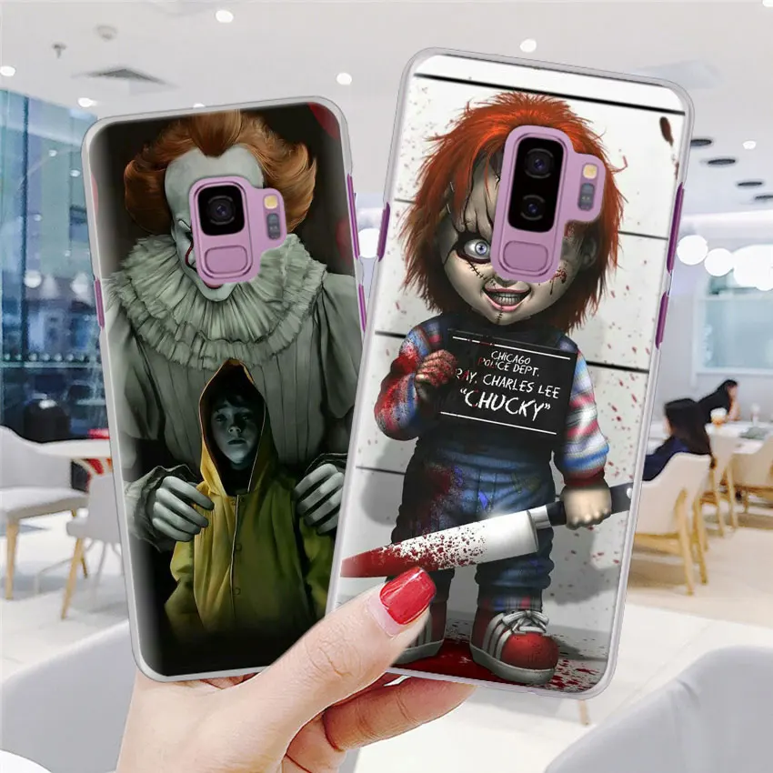 Джокера клоун ужас чехол для телефона для samsung Galaxy S10e S10 плюс S7 S8 S9 Plus, Note 8, 9, 10, плюс M10 M20 M30 жесткий чехол Coque