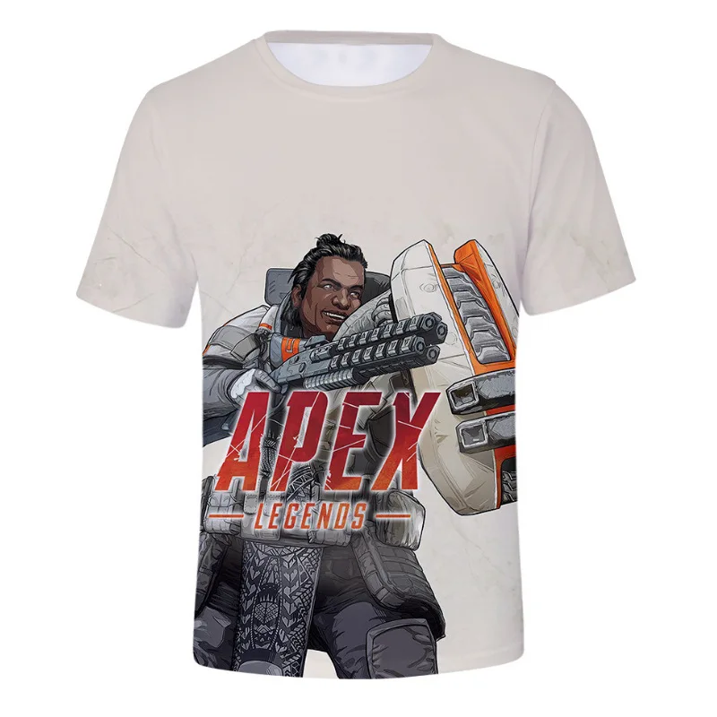 Горячая Apex легенды Костюмы для косплея 3D футболка с круглым вырезом и принтом Для