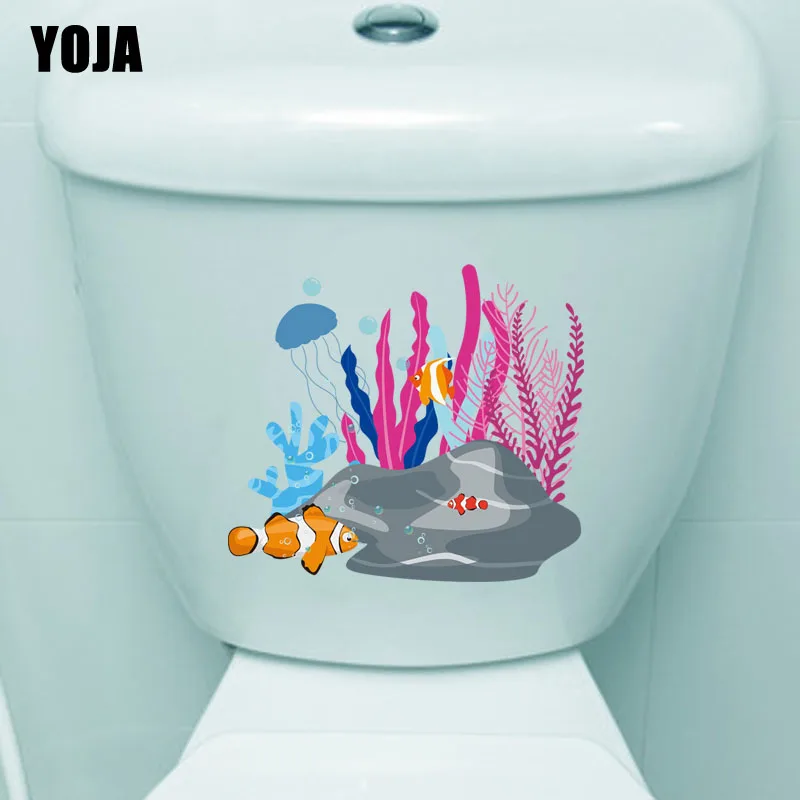 

YOJA 25,1*22,4 см, мультяшный рисунок, фотообои, наклейка для спальни, домашний декор, водная рыба, фотоэлемент