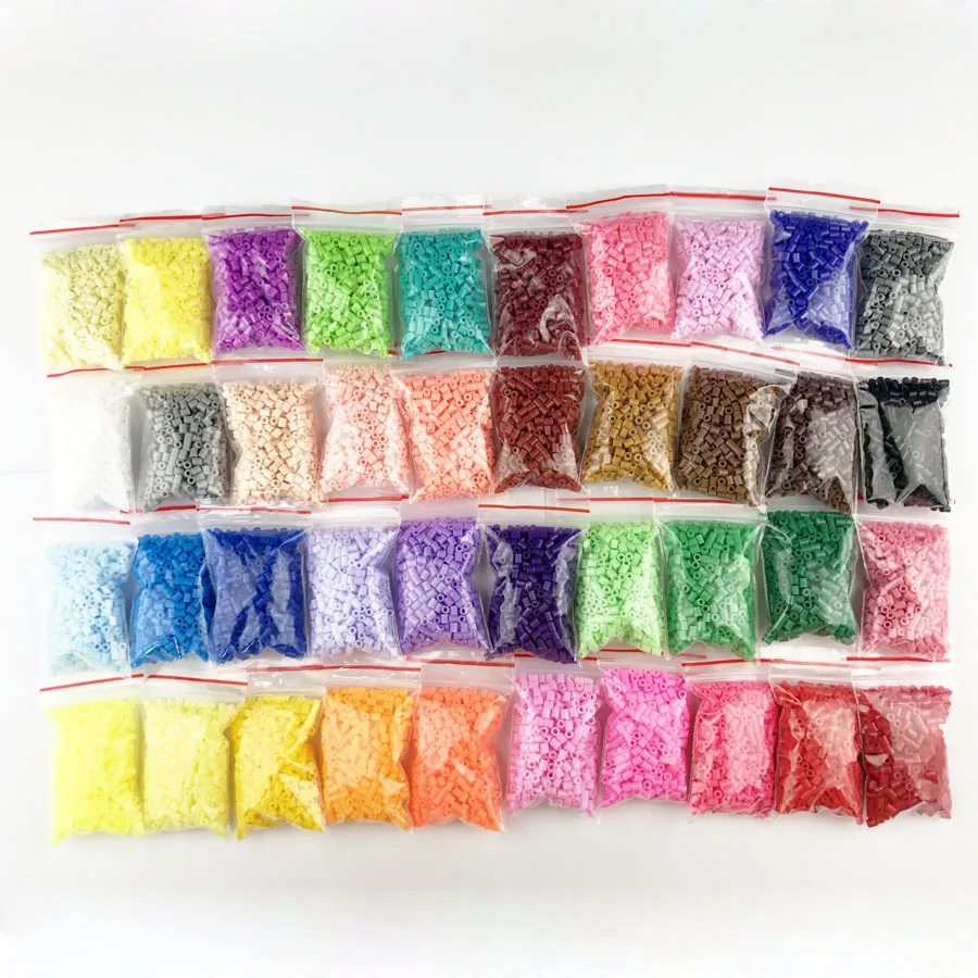 Мини 2,6 Хама бусины 10-80 цветов PUPUKOU бисер образование perler игрушка предохранитель бисера головоломки 3D для детей