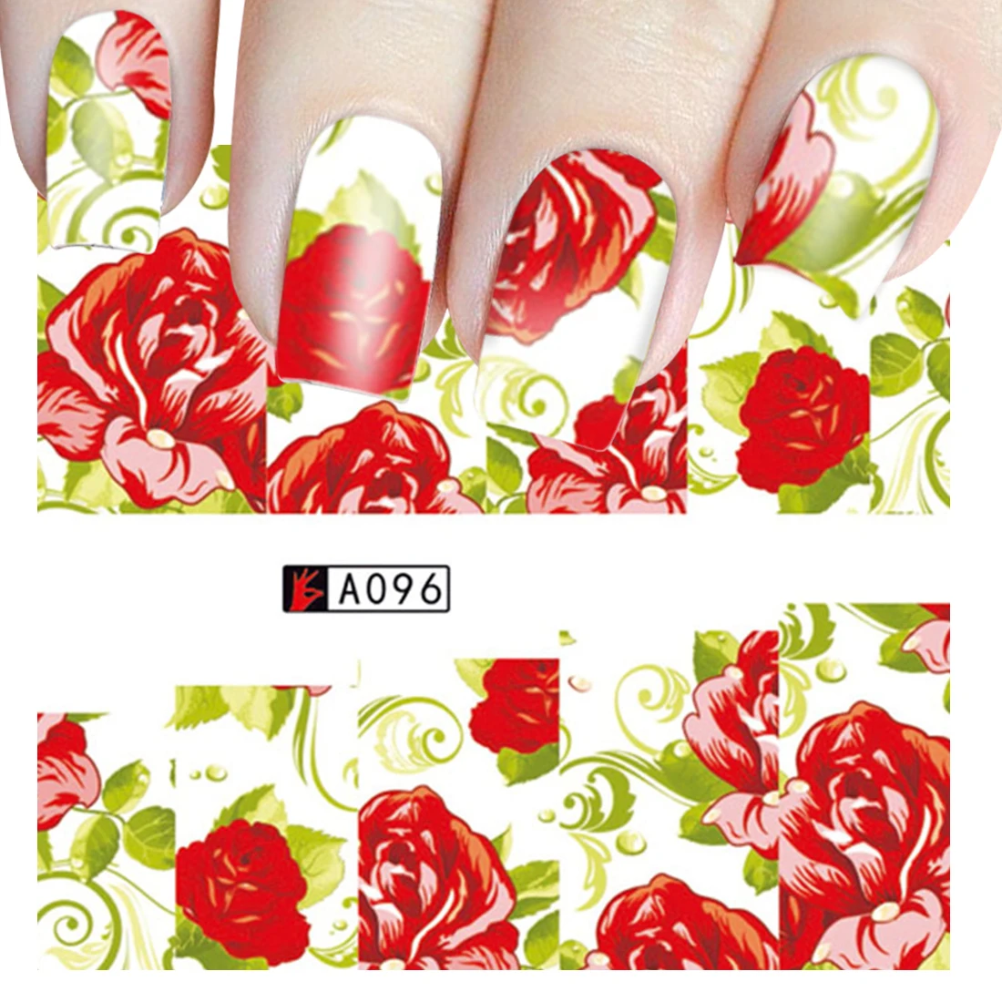 Наклейки для ногтей наклейки на ногти с водой украшения цветы узор в виде
