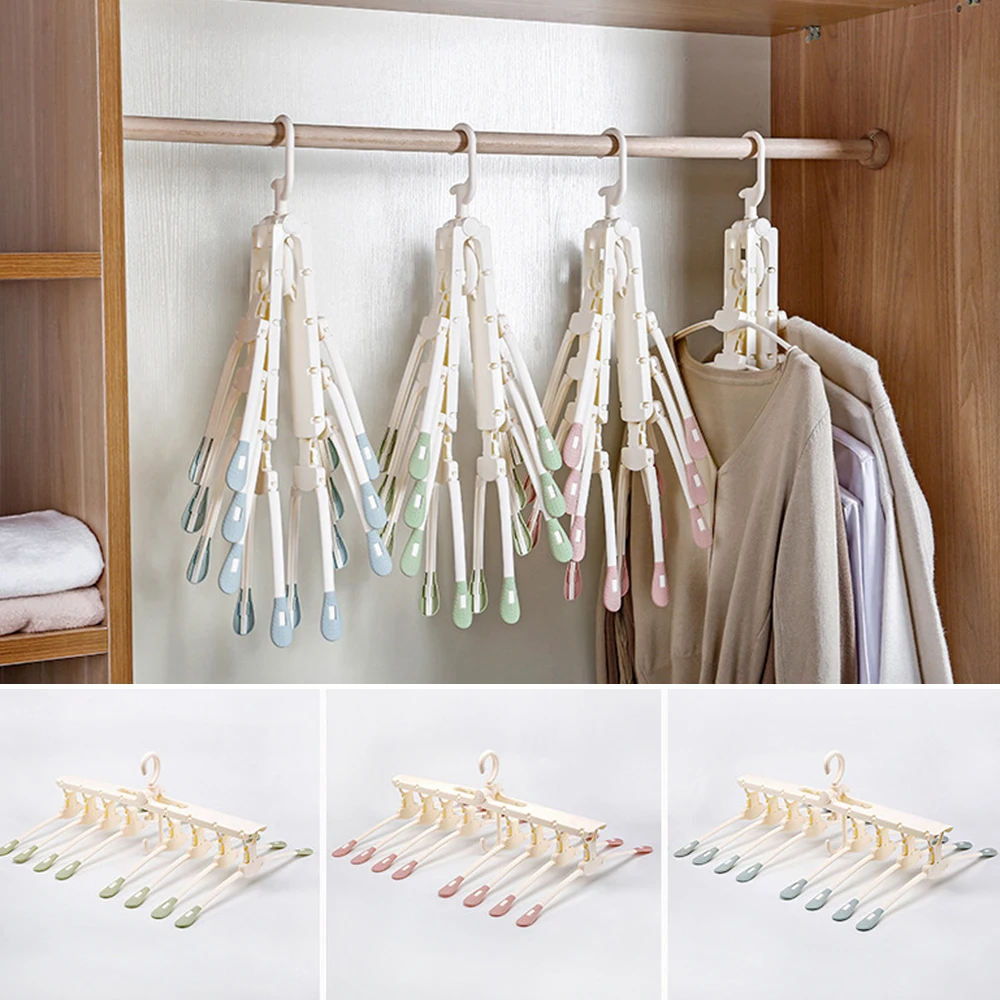 Пластиковая вешалка с 8 рыбками выдвижная сушилка для одежды подвесной держатель