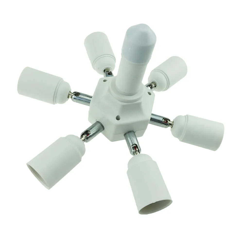 Универсальный удлиненный адаптер YAM для лампы E27 на 6 + 1 E27|lamp holder converter|e27 flexible extendbulb