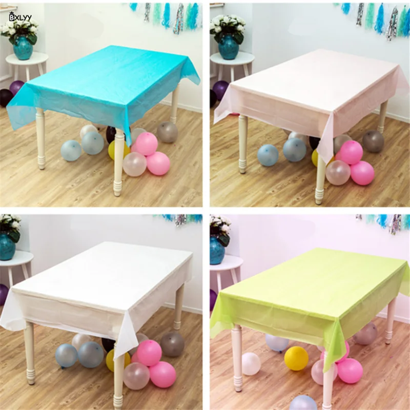 

BXLYY Disposable Tablecloth Solid Color 137 * 183cm Wedding Birthday Party Decoration Tablecloth Baby Shower Home Decoration.7z