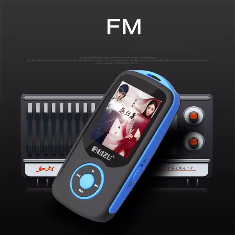 Оригинальный RUIZU X06 Bluetooth4.0 MP3 Плеер 1 8 дюймов Экран 80 час высокое качество звука