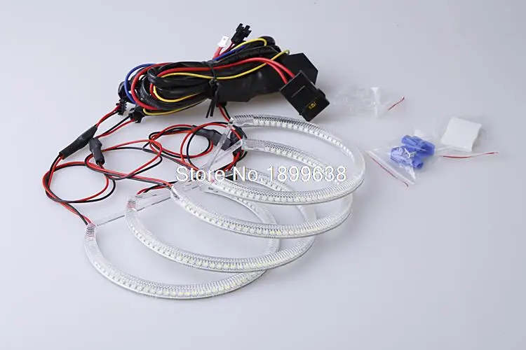 4 шт. супер яркие красные синие желтые белые 3528 smd led Ангельские Глазки halo кольца