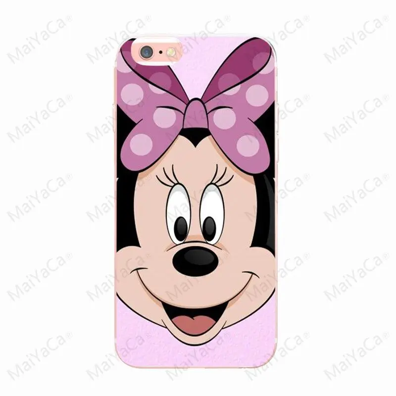 MaiYaCa Минни Маус для Apple iphone X XR XS для iphone 7, 7 plus TPU чехол для телефона iphone 8 8plus 6 6s plus 5 5S SE чехол для телефона