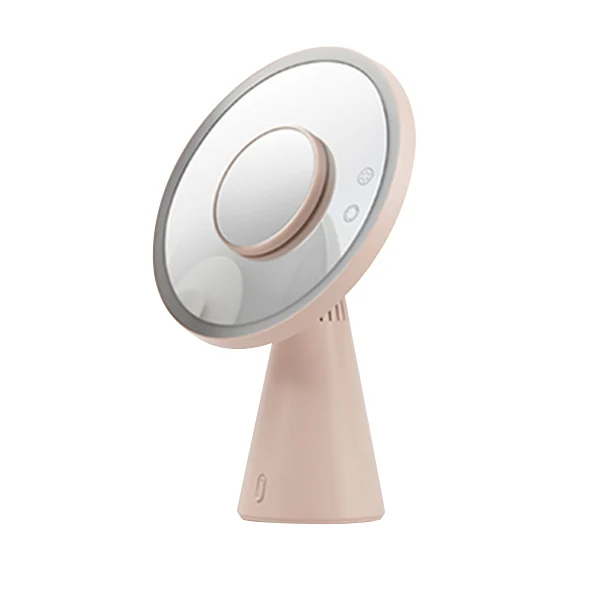 Розовый Xiaomi светодиодный зеркальный Смарт Bluetooth динамик аудио заполняющий светильник двухсторонняя лампа зеркало красная точка награда бренд классный подарок - Цвет: Розовый