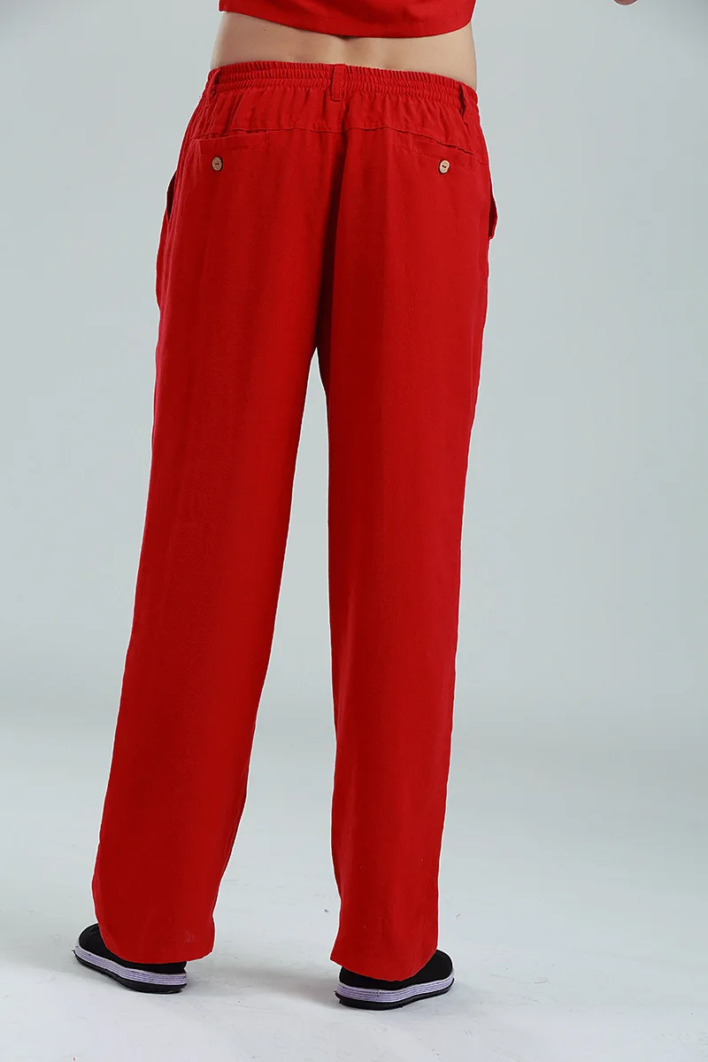 Брюки мужские прямые из хлопка и льна с эластичной талией Размеры M L XL XXL XXXL 2350-12 |