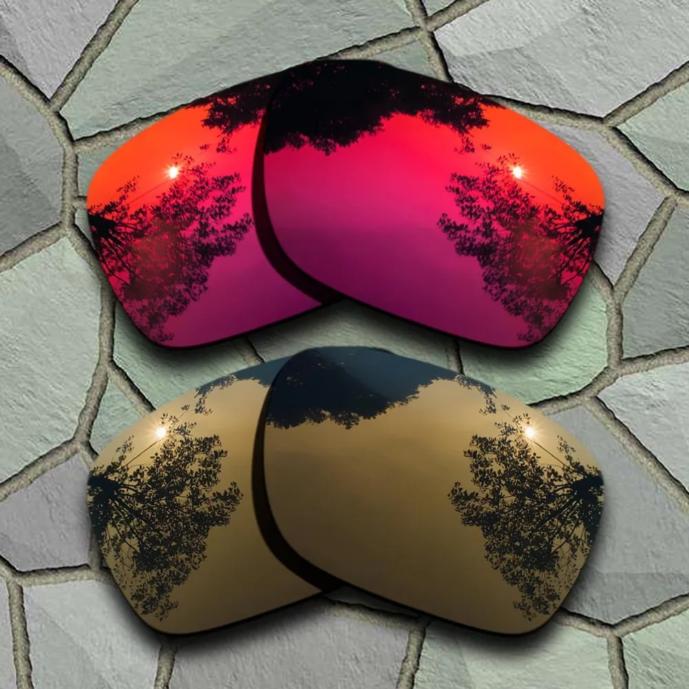 Violet Red&Bronze Copper Sunglasses Polarized Replacement Lenses for Oakley Holbrook-(TAC)
