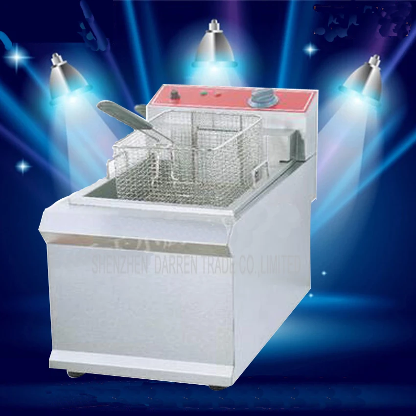 

1PC FY-903 Commercial Single cylinder Open Fryer Chicken Frying Equipment Commercial Deep Fryer