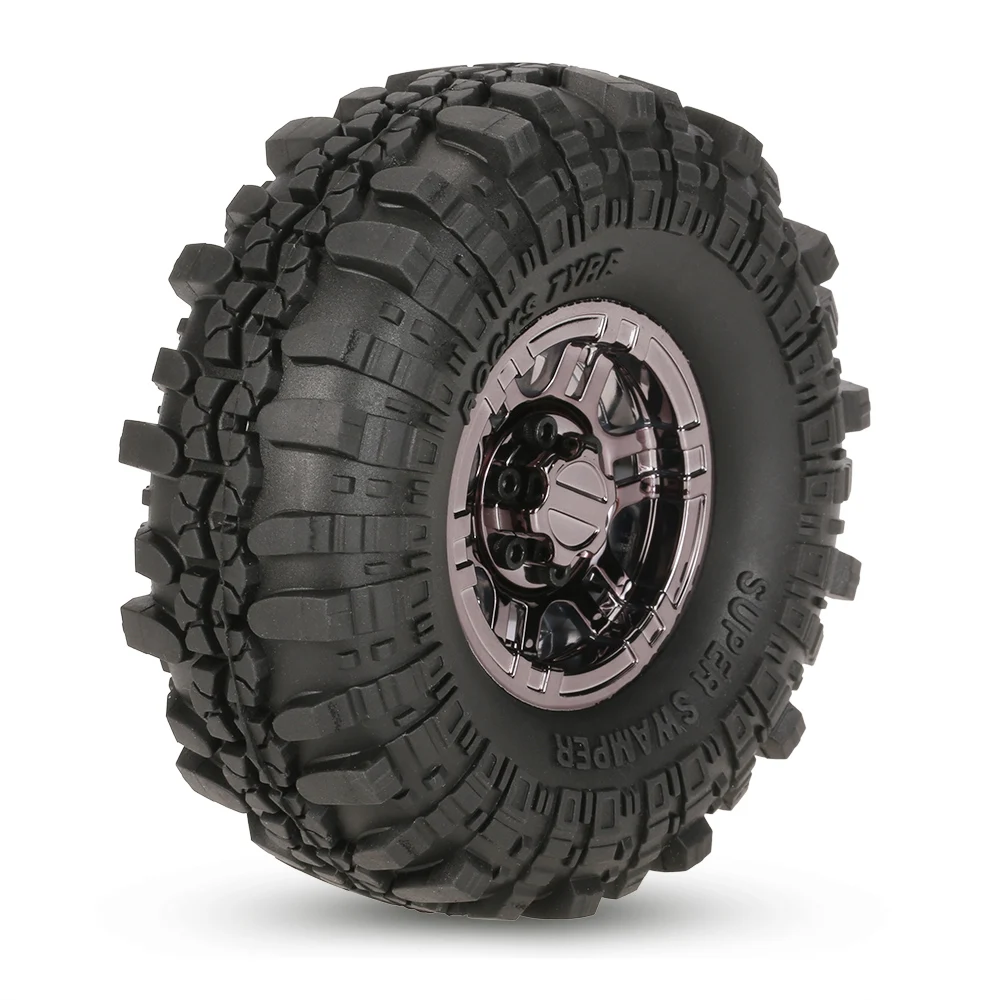 4 шт. AX 4020C 1 9 дюймов 110 мм 1/10 RC автомобиль Рок Гусеничный шины с Beadlock обод колеса для