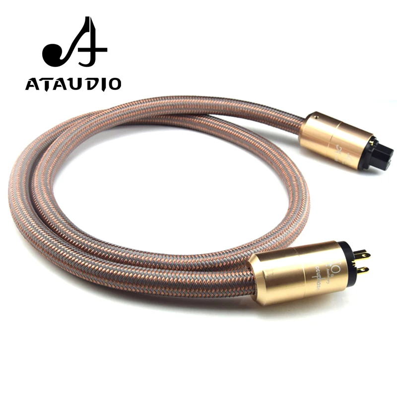 Кабель питания ATAUDIO Hifi OFC с позолоченным штекером США шнур переменного тока для DVD