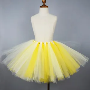 Желтая фатиновая юбка-пачка Purtulle для девочек, Классические вечерние юбки-пачки для девочек, вечерние юбки для дня рождения, реквизит для фотосессии