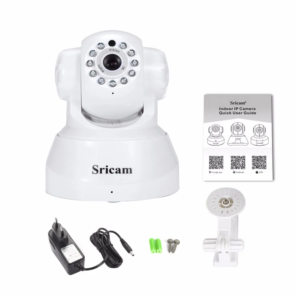 Sricam камера с сигнализацией движения, Сетевая Беспроводная ip-камера, Домашняя безопасность, мониторинг, поддержка ночного видения Sp012 EU Plug