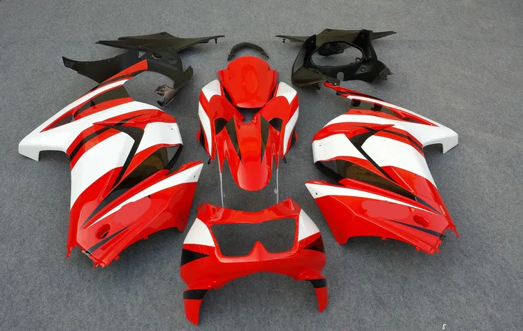 Набор обтекателей для KAWASAKI Ninja ZX250R 08 09 10 11 12 ZX 250R EX250 2008 2012 ABS красные белые