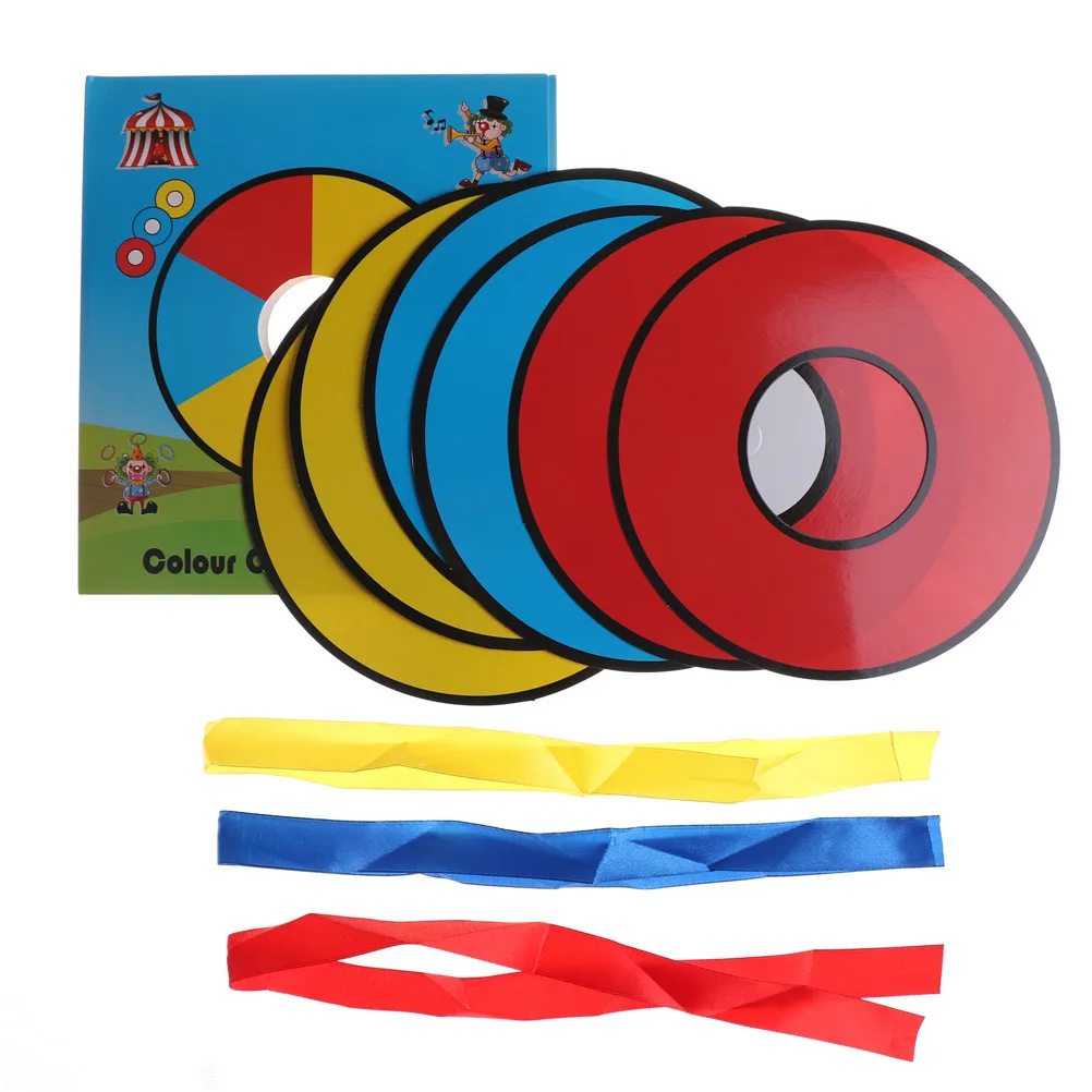 

1 set Close Up Paper Bag Color Changing Magic CD Stage Street Magic Trick Magic Props