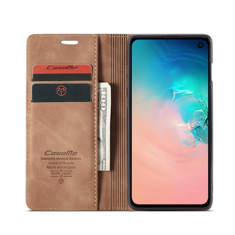 Роскошный Ретро Чехол-кошелек для samsung S10e, Магнитный кожаный чехол с отделением для кредитных карт, чехол для samsung S10e S 10e E10S, чехол-книжка