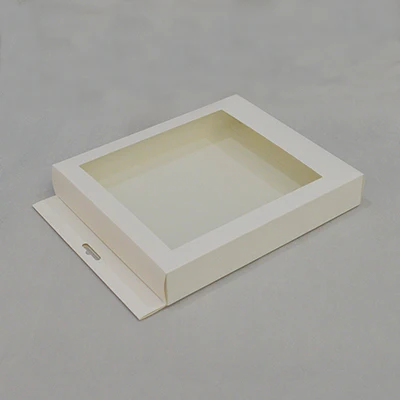 white 10 шт. 20 шт. Подарочная коробка для ювелирных изделий, несколько размеров, Подарочная коробка Diy с окном, черно-белые подарочные упаковочные коробки, коричневые крафт-коробки - Цвет: white