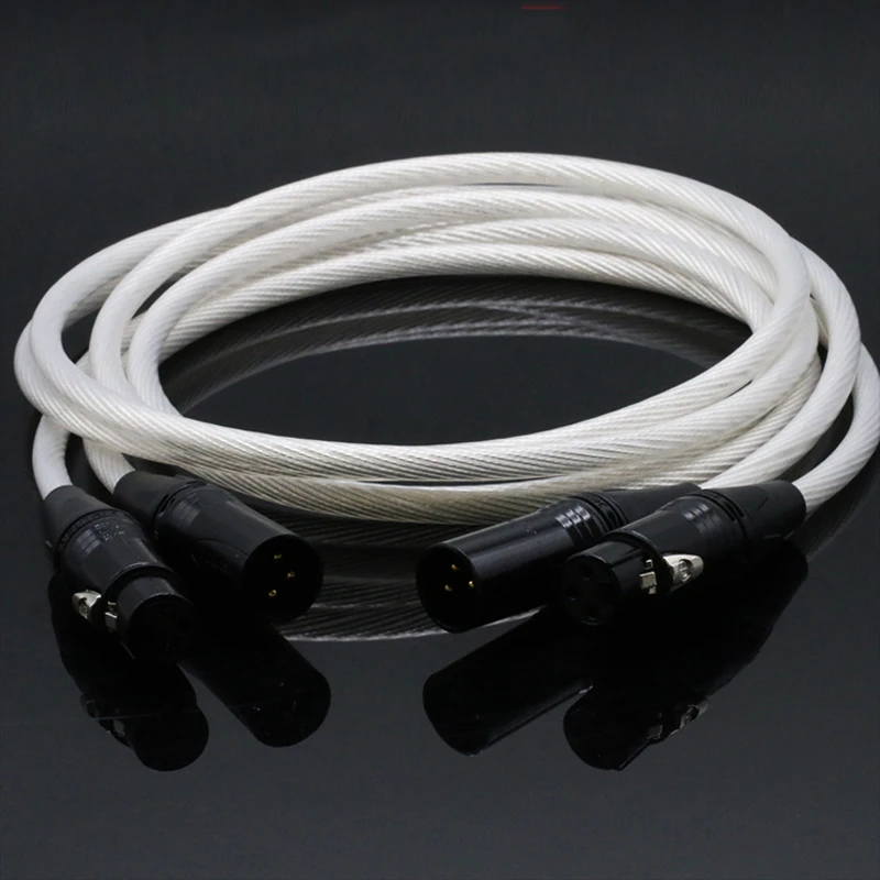 Audiocrast 5N PHOCC Чистая медь посеребренный аудио соединительный кабель с
