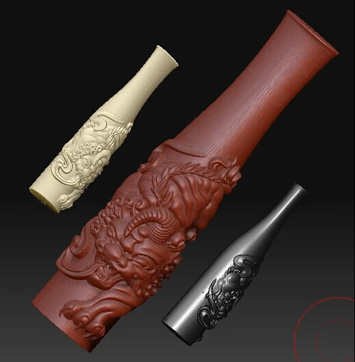 3D модель рельef с ЧПУ в формате STL Dragon Tobacco pipe 1 | Инструменты