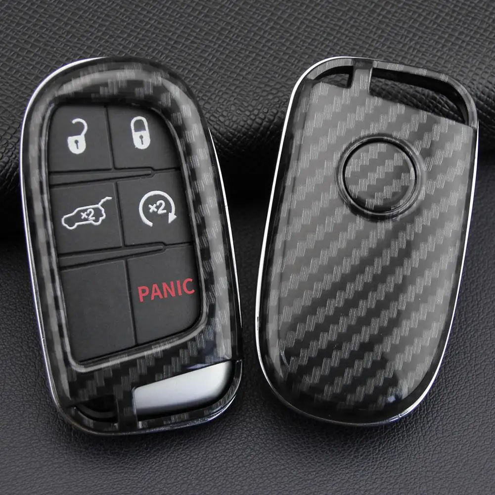 New 2019 Key Case Cover Fob Bag Holder ABS Hard Shell Parts Fit For 2014-2019 Jeep Grand Cherokee (WK2) | Автомобили и мотоциклы