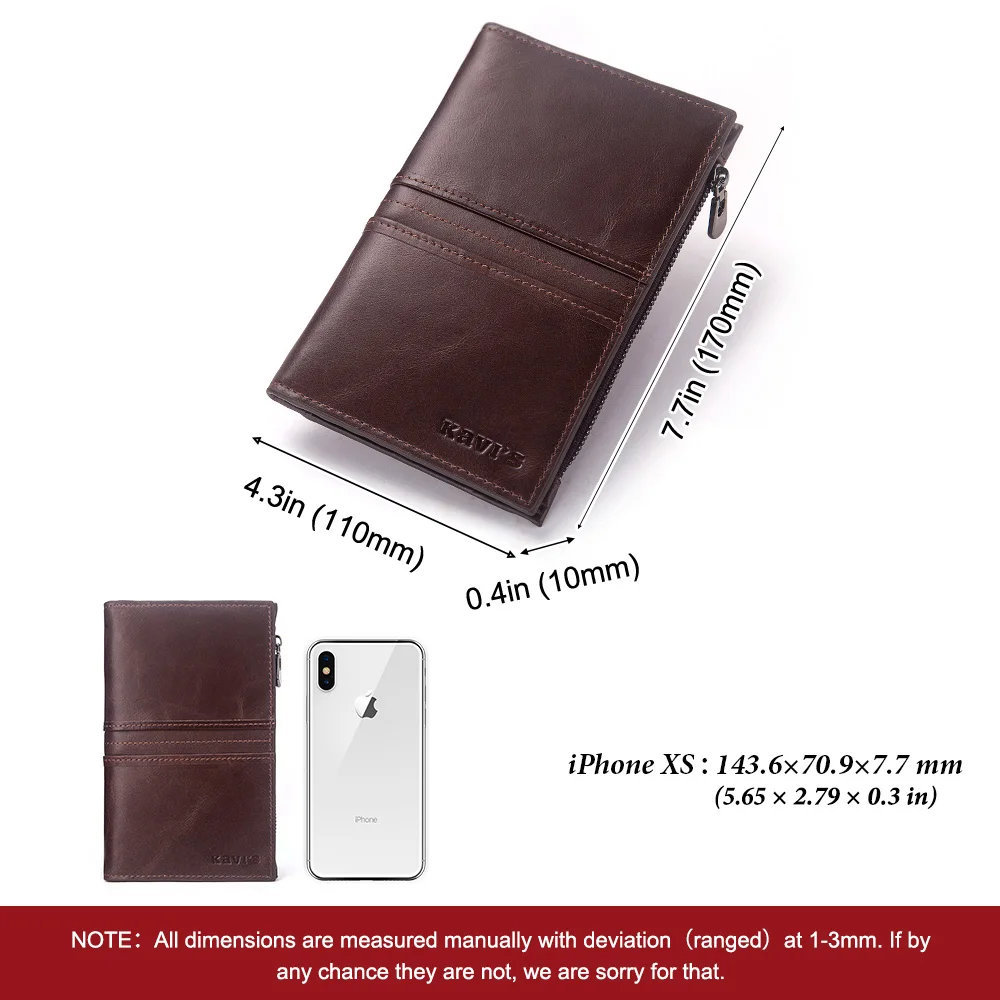 Чехол для паспорта KAVIS Rfid из натуральной кожи держатель ID карты дорожный кошелек