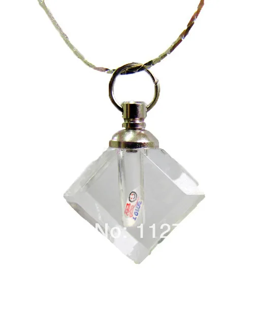 Прозрачные плоские призматические рисовые флаконы 25 шт./лот подвески рисовая