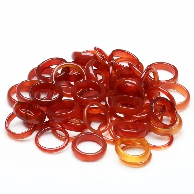 Lovers a natural JADESt carved red finger ring fine men and women children jewelry present four optional tail | Украшения и