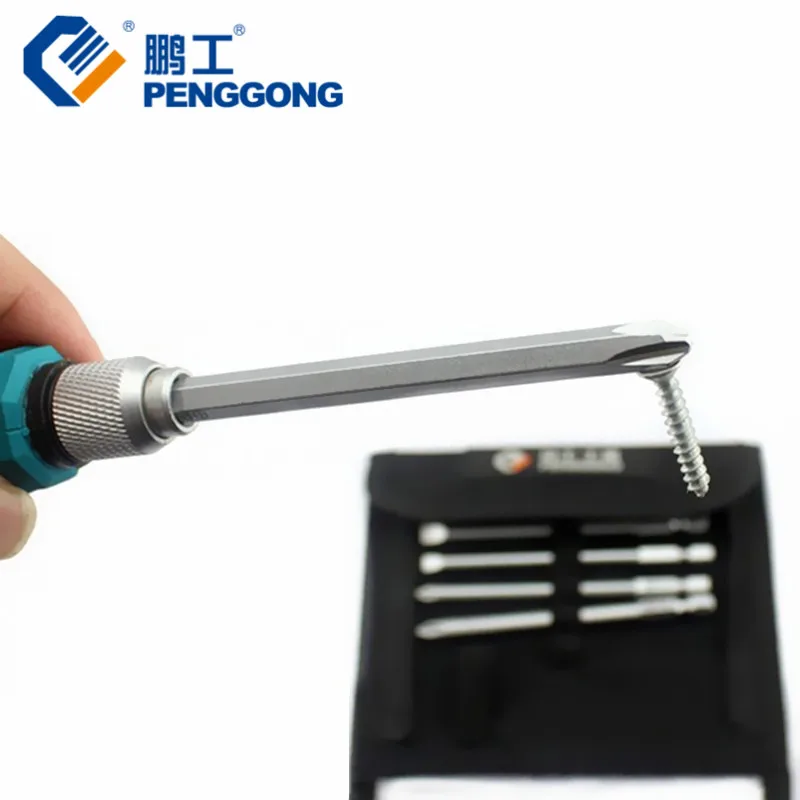 PENGGONG Набор отверток 1/4 &quot6 35 мм Phillips биты с магнитными мультитулами электронный