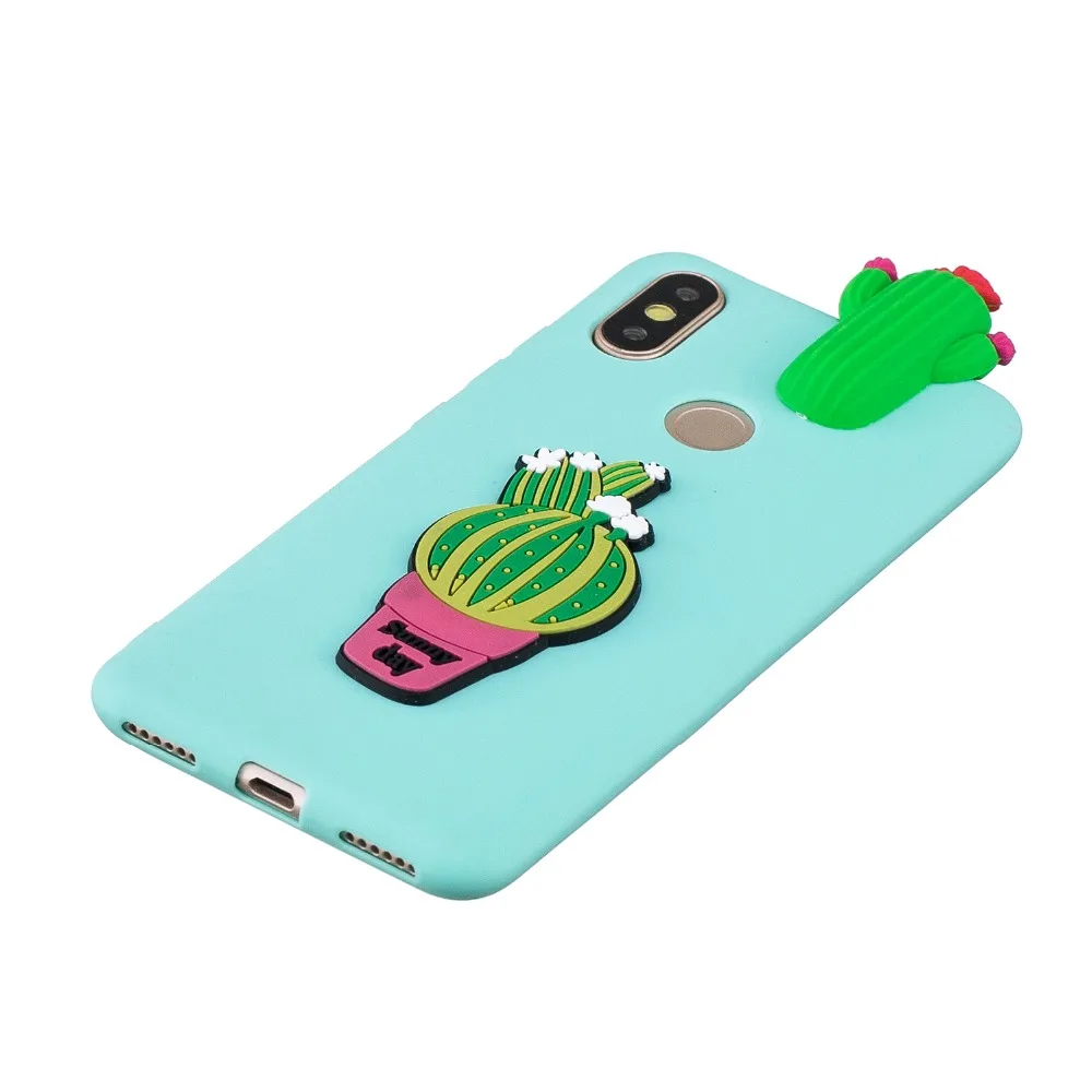 Redmi 5 Plus Silicone Case For Xiaomi Note 6 7 Pro cover GO S2 Mi A2 Lite Fruits Cactus Cases |