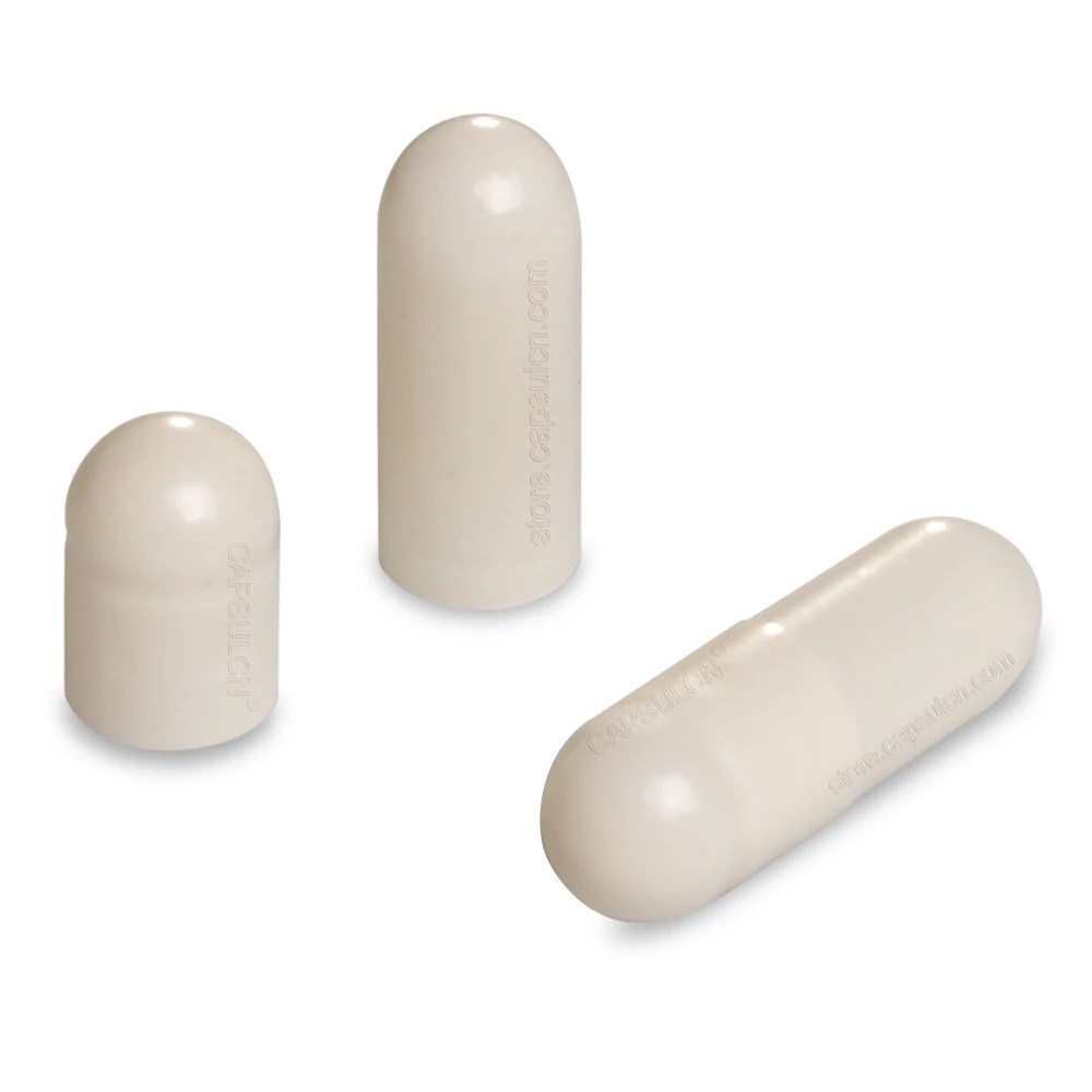 

(5000 Pieces / Carton) Size 2 Empty Separated Gelatin Capsules , White Colored