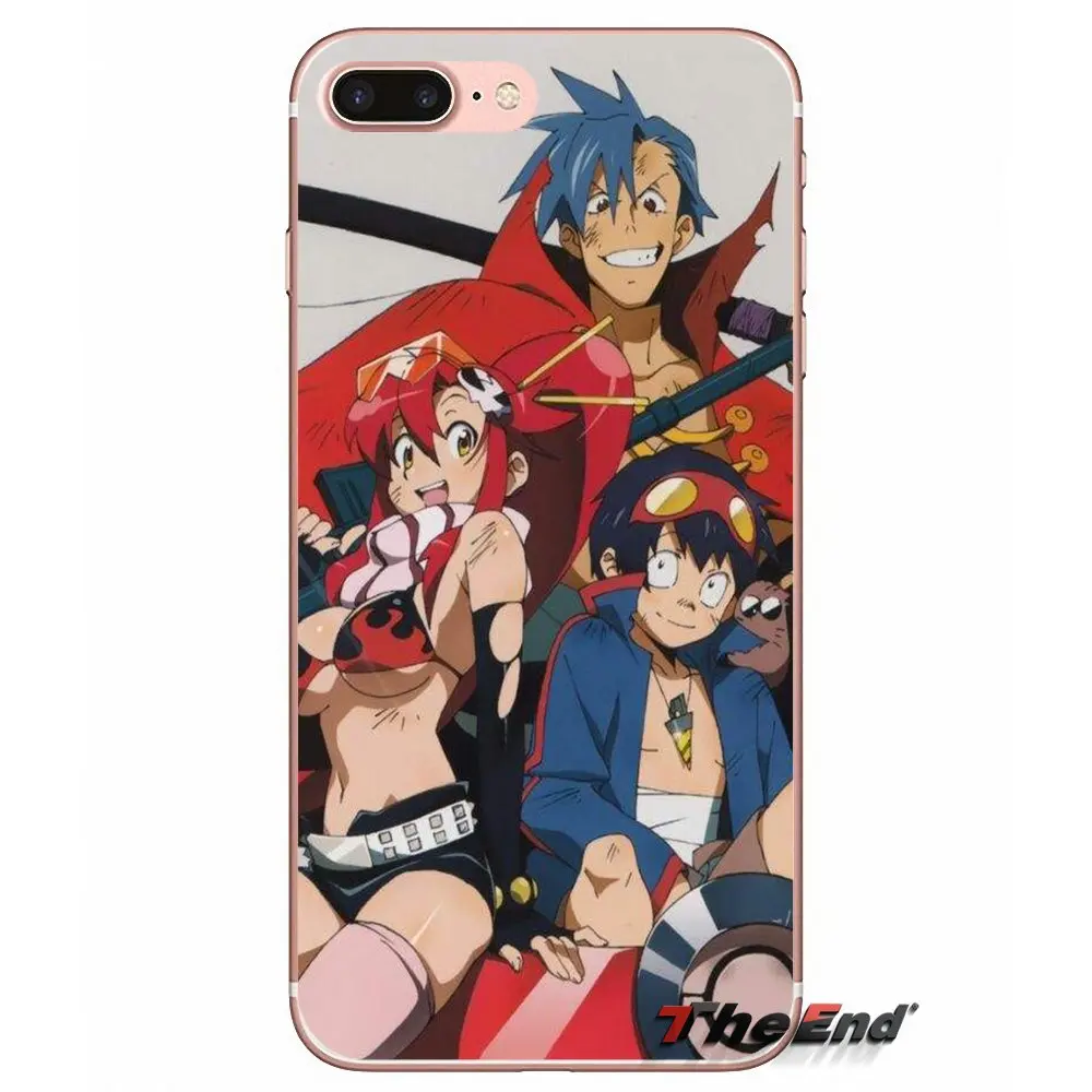 Soft Transparent Shell Covers For Samsung Galaxy S3 S4 S5 MINI S6 S7 edge S8 S9 Plus Note 2 3 4 5 8 gurren lagann | Мобильные