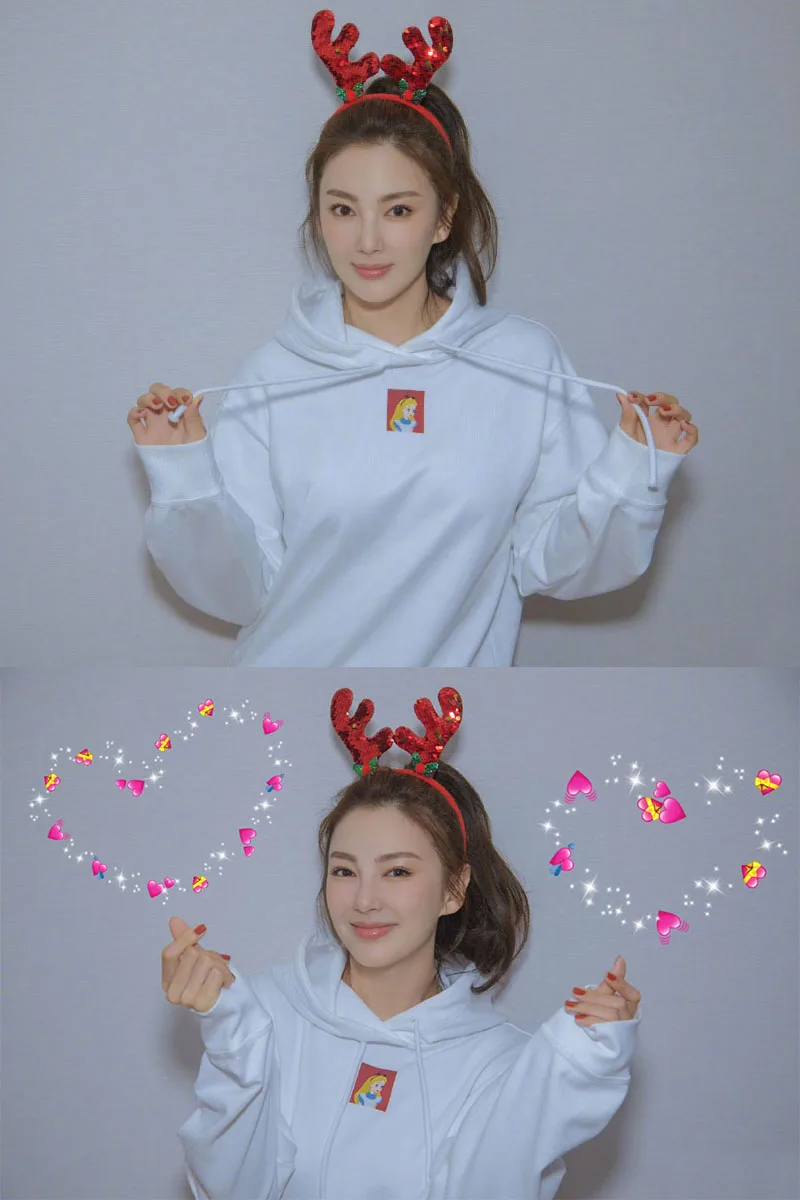 

2019 Spring New Harajuku Ulzzang Star With The Same Cartoon Fairy Tale Anime Printed Hooded Sweatershirt Women's Tops