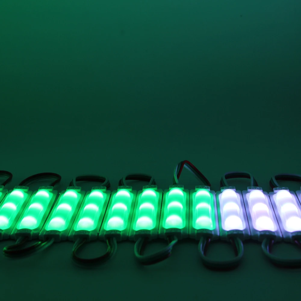 20 шт. светодиодный модуль WS2811 3LED 12В LED садовый свет 5050 SMD RGB Водонепроницаемый