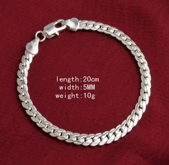 Isayoe 1 Piece Fashion Bangle 925 Jewelry Silver Plated Gold Snake Chain Bracelet Lover Bracelets Women Girl Gift | Украшения и