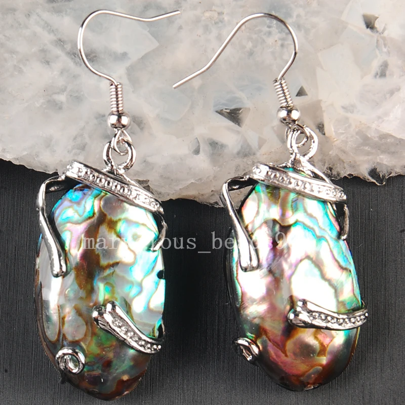 Бесплатная доставка, модные ювелирные украшения, Новая Зеландия, ракушка, Арт, висячие серьги MC3652