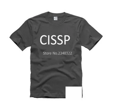 Темно-серый IT интернет CISSP футболка Information system безопасная профессиональная хлопковая футболка с короткими рукавами - Цвет: Темно-серый