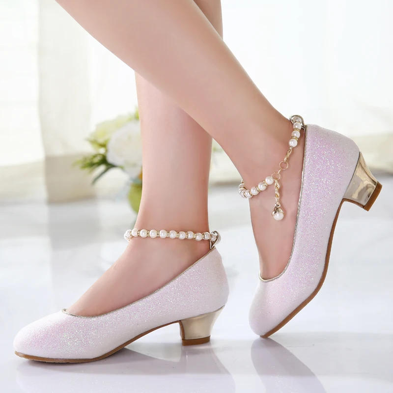 Демисезонные детские кожаные туфли для вечерние Ринок обувь принцессы девочек