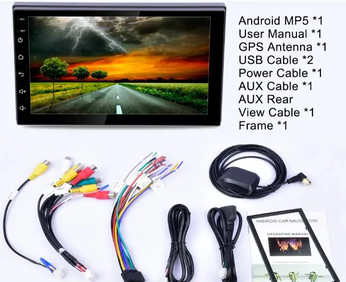 7 дюймовый 9 10 1 Автомобильный GPS плеер Android емкостный сенсорный экран HD радио