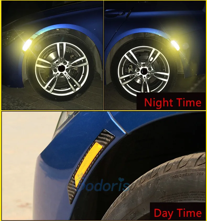 Car Wheel Reflective Warning Sticker Front Bumper For BMW MINI Cooper Countryman R56 R60 R61 One Clubman F54 F55 F56 Accessories |