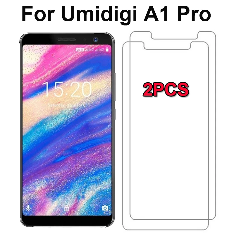 2 шт. для Umidigi A1 Pro 4G чехол из закаленного стекла Взрывобезопасное ультратонкое